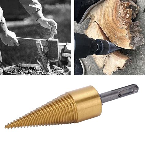 Splitting Wood Cone Drill Bit, Heavy Duty Drill Screw Cone Driver-Log Splitter Screw Cone Kindling Firewood Splitter for Household electric drill, 32mm Wood Splitter. 2.9 out of 5 stars 10. 100+ bought in past month.